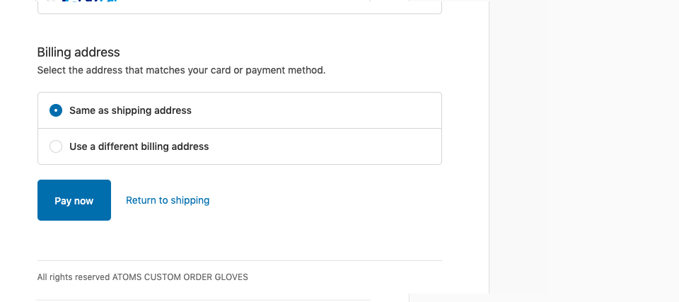 Enter your payment method screen2